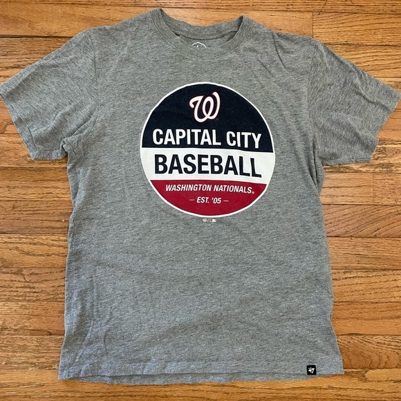 Men's '47 Brand Washington Nationals Grey Tee | Size Small - Picture 1 of 7